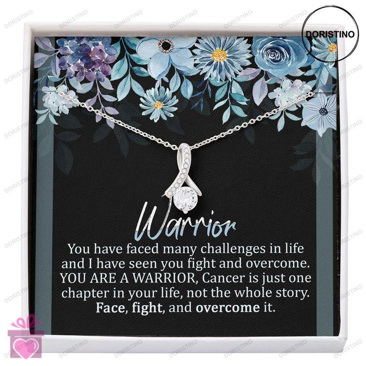 Cancer Necklace  You Are A Warrior  Breast Cancer Necklace Gift  Alluring Beauty Necklace Doristino Awesome Necklace